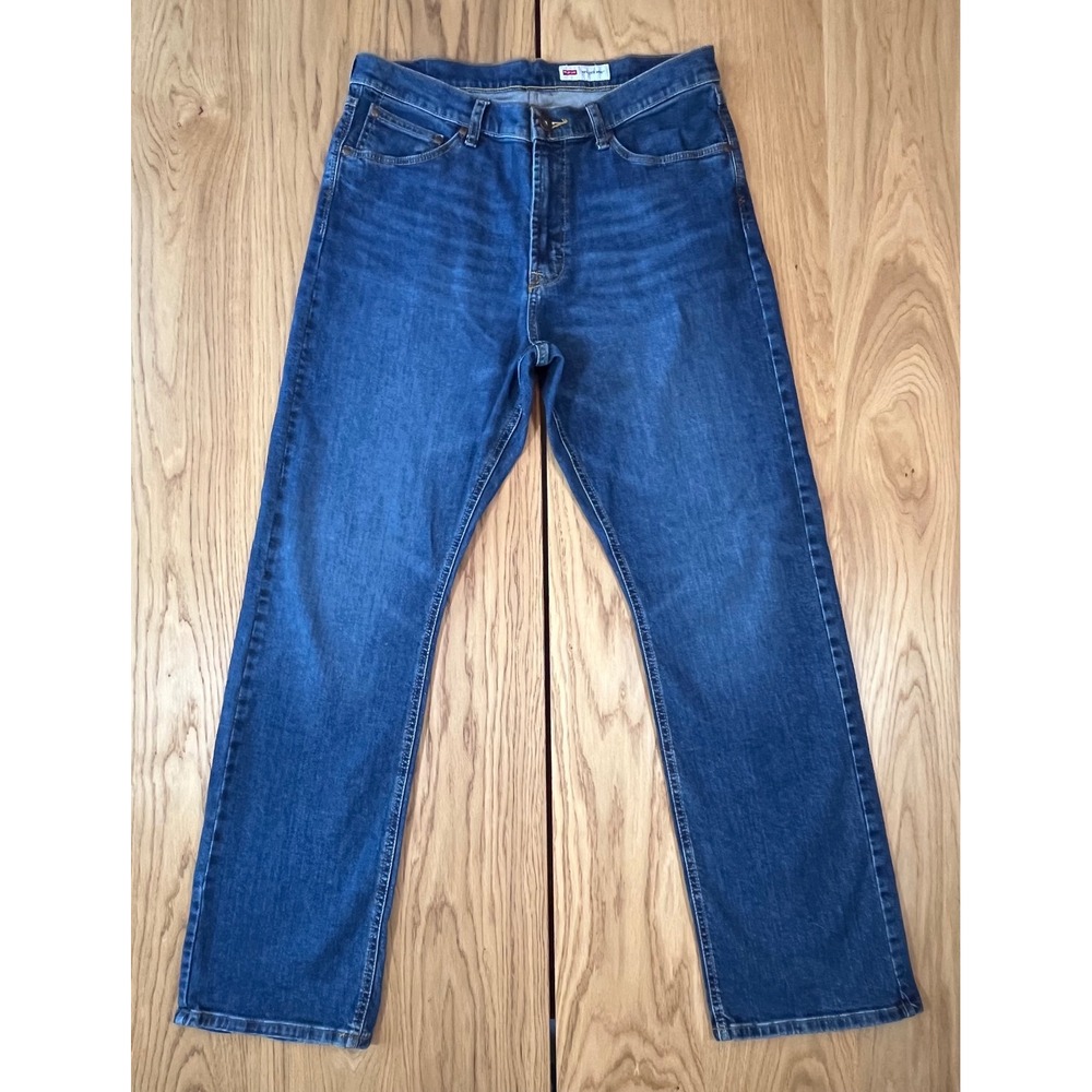 Wrangler Relaxed Bootcut Jeans Mens 34x32 Blue Classic Western Denim